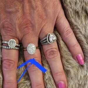 . 75 CT 14k WG OVAL DIAMOND RING 💎Sz 7/8 FREE SHPPNG SAME DAY $453